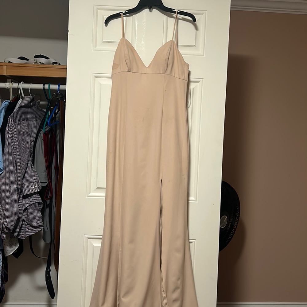 Brown gown dress